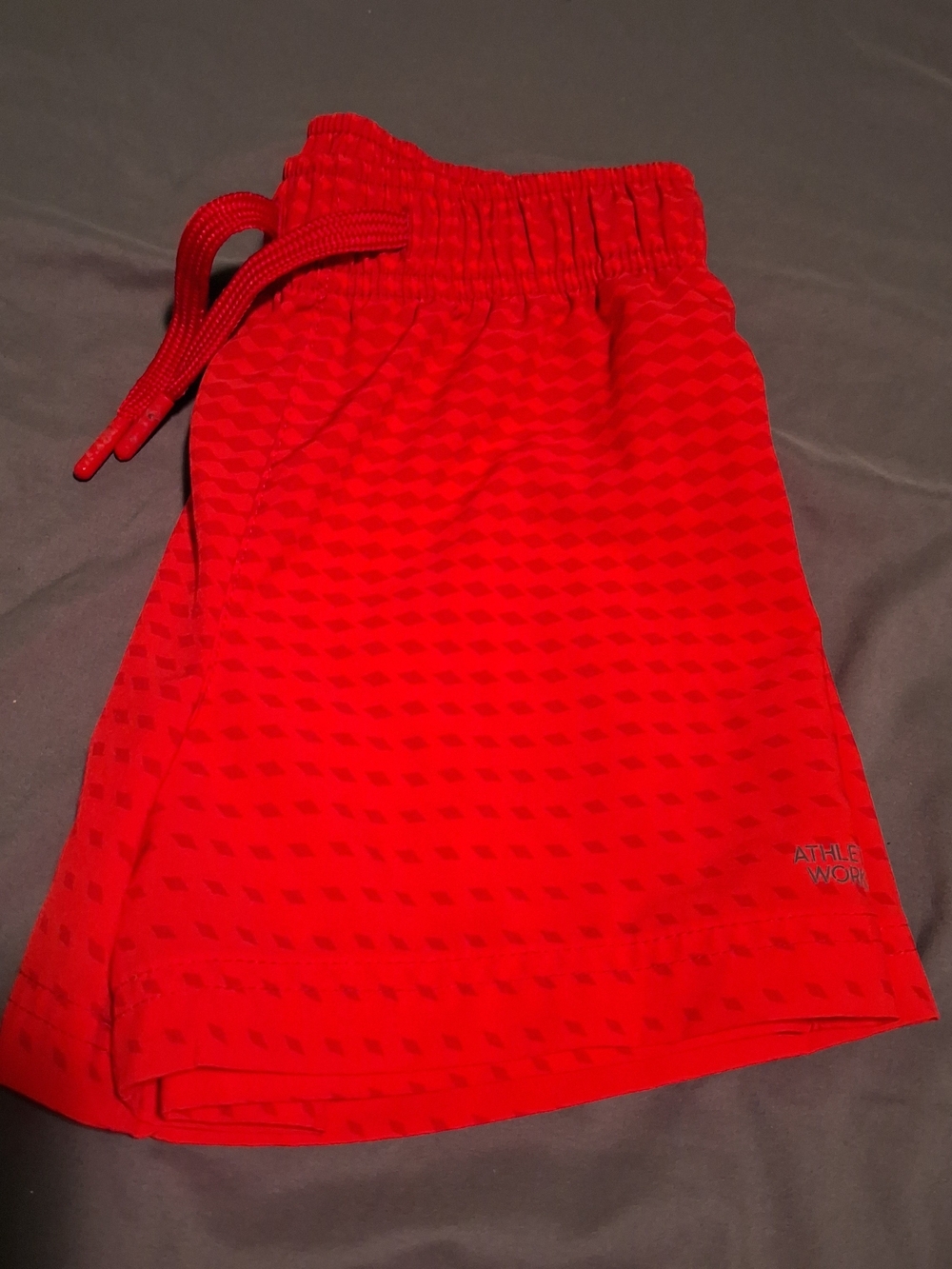 Athletic Works Kids Red Athletic Shorts